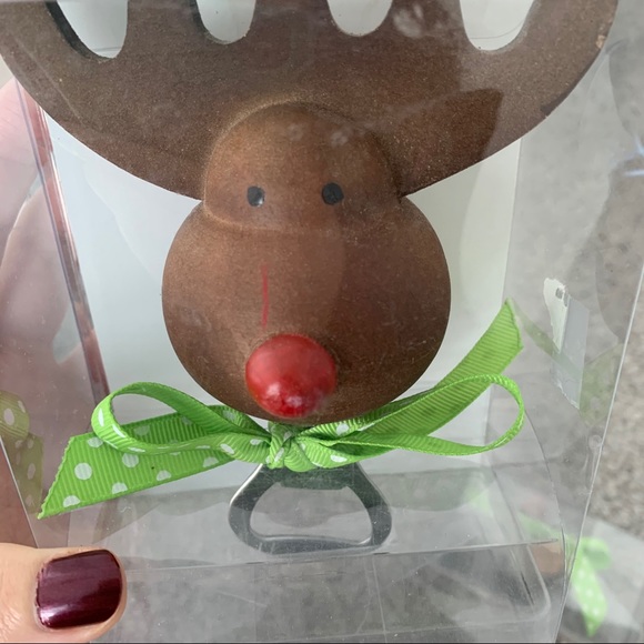 2/$20-Set of Reindeer Bottle Opener/Stopper NWT - Picture 6 of 7
